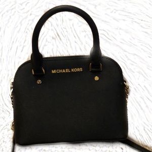 Michael Kors Black Mini Leather Crossbody